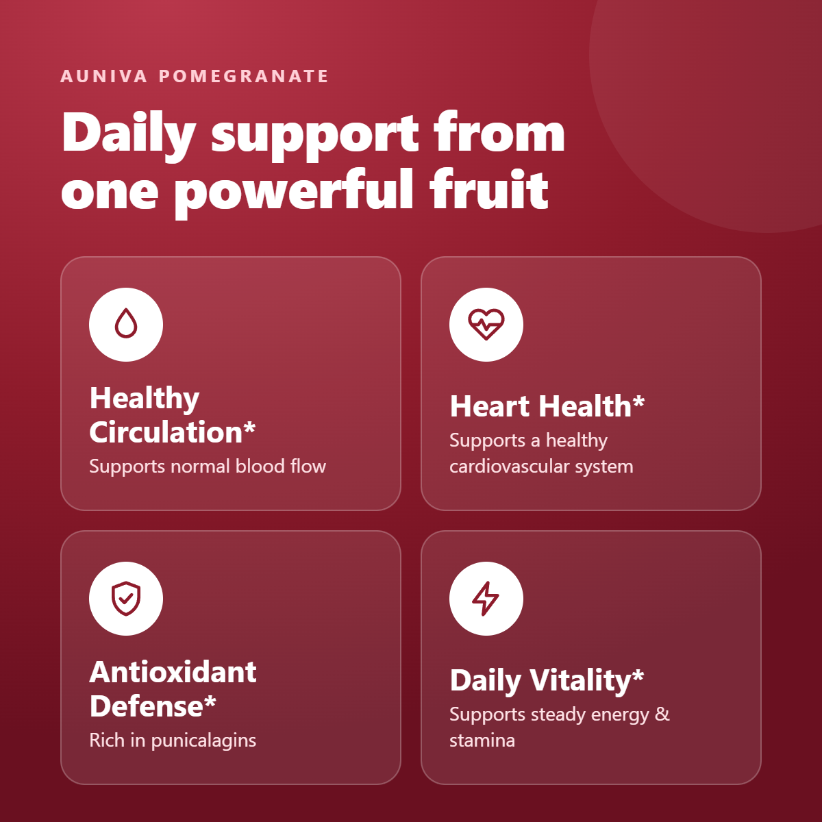 Auniva Organic Pomegranate Extract Capsules