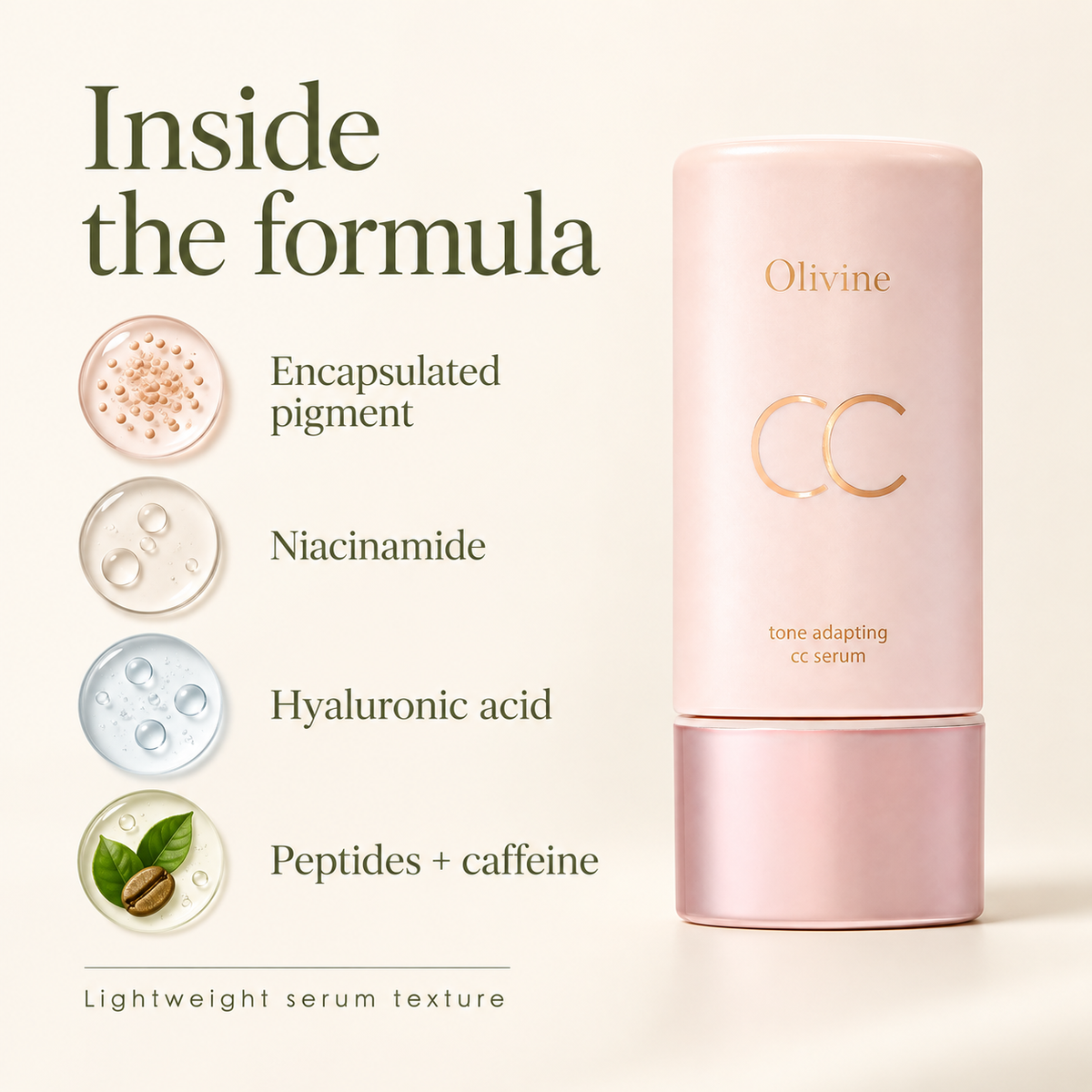 Olivine Tone Adapting CC Serum